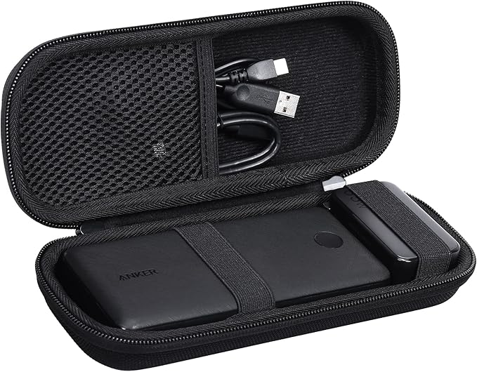 khanka Hard Travel Case Replacement for Anker Portable Charger 313 Power Bank (PowerCore Slim 10K) 10000mAh Battery Pack, Case Only
