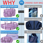 ZHMO Canvas Tote Bag for Women,Women's Bags Crossbody Bags Work Laptop Tote Bag Large Handbags Purse for Travel Nurse Teacher
