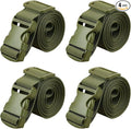 MAGARROW 65" 1.5" Utility Straps with Buckle Adjustable, 4-Pack (Army Green (4-PCS))