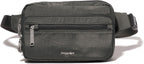 Baggallini Securtex Anti-theft Belt Bag 8.8"x5.5" Crossbody Fanny Pack for Women RFID Wallet Locking Zipper Travel Purse