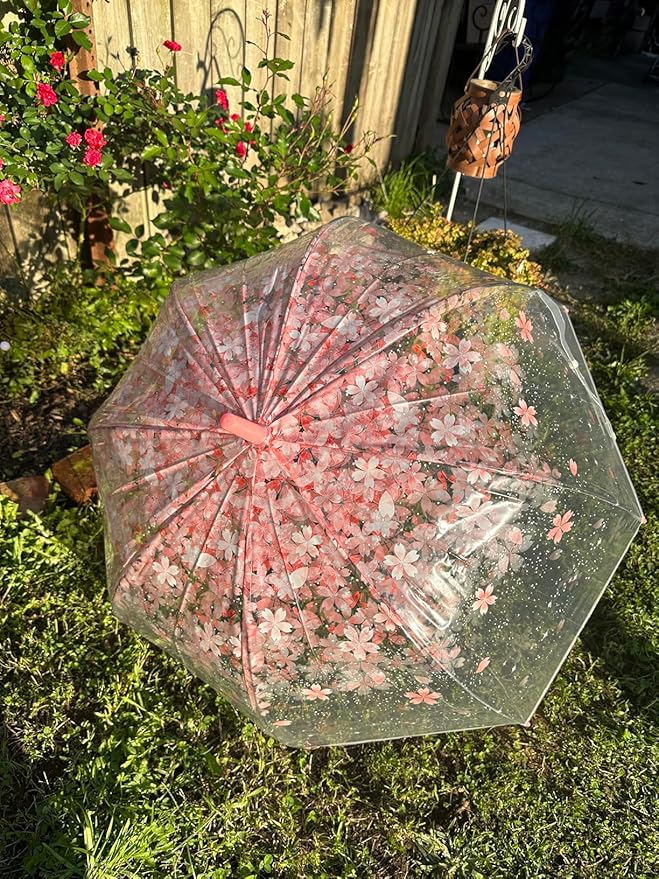 Clear Bubble Umbrella - Automatic Opening Clear Dome Umbrella with the Stylish J-Shaped Handle for Men and Women, Wedding, Outings and Large Group Gatherings, Graduations, Proms, or Daily City Walks