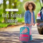 Stephen Joseph Kids Classic Rolling Luggage, Kids Luggage, Toddler Rolling Travel Carry On, Kids Suitcase with wheels,