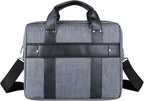 Vangoddy Laptop Bag Crossbody Messenger Water Resistant Shoulder Briefcase Professional Computer Case Gray for Work, Commute