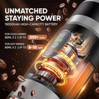 Portable Espresso Machine with Removable Battery, 20-Bar Mini Travel Coffee Maker, USB-C Self-Heating, 3-in-1 for Ground, Capsules & Pods (NS/DG), Car/Office/Home Use, 6.8-oz Compact Espresso Maker