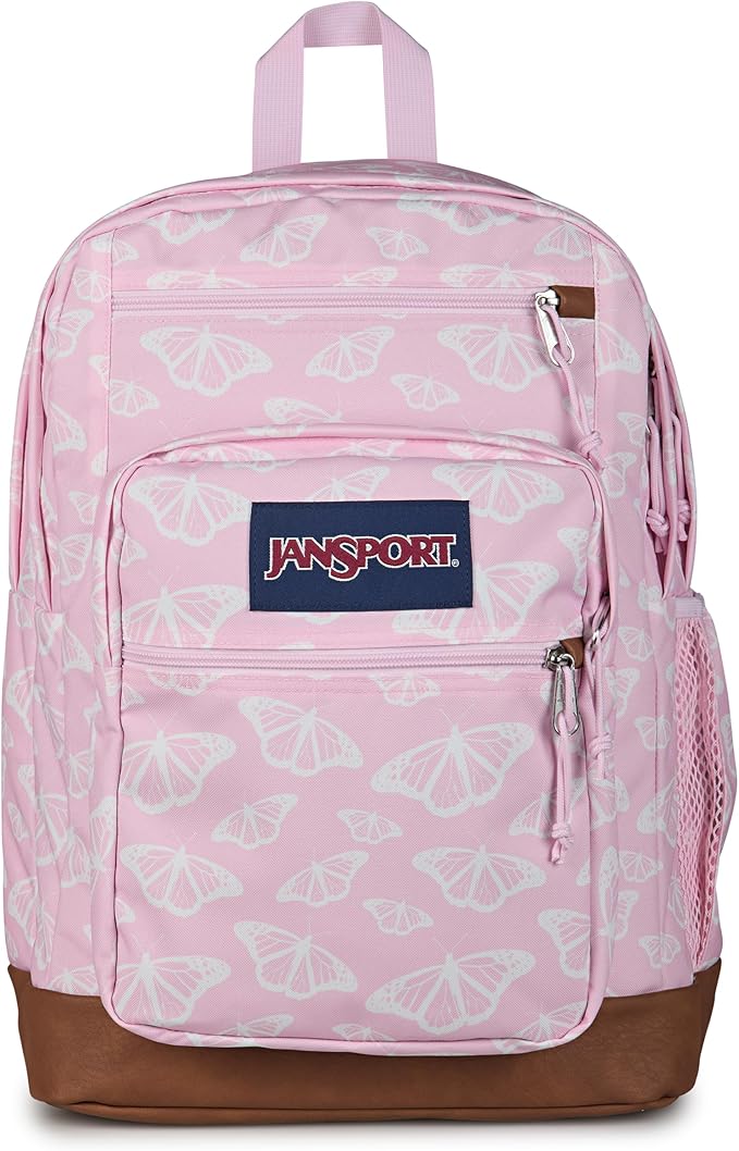 JanSport Cool Backpack with 15-inch Laptop Sleeve, Large Computer Bag Rucksack with 2 Compartments, Ergonomic Straps, Flutter By