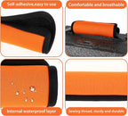 2 Pack Luggage Handle Wraps for Suitcase, Bright Color Comfort Soft Handle Covers Suitcase Luggage Handle Wrap Luggage Tag Wraps Travel Accessories (Orange)