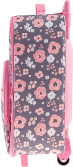Stephen Joseph Kids' Luggage, Charcoal Flower