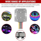 Nilight 24V to 12V Voltage Converter 240W 20A Regulator Step Down to 12VDC Waterproof DC Convert Reducer Power Supply Transformer Module for Golf Cart Scooters Trucks