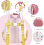 GAGAKU Toddler Backpack for Girls 2-4 years Kids Backpacks Cartoon Breathable Comfortable Preschool Mini Backpack for School Travel - Rabbit