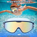 Keary 2 Pack Kids Swim Goggles for 3-15 UV Protection Anti-Fog Pool Water Swimming Goggles For Boys Girls Youth Toddler
