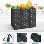 Fab totes 14 Pack Reusable Grocery Bags 35L Large Capacity Waterproof Tote Bags for Shopping and Picnic with Sturdy Handles