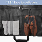 43" Heavy Duty Garment Bags Suit Bags Travel, Suit Holder for Hanging Clothes Storage, 6" Gussetes with Pockets and 2 Carry Handles, Clothes Cover for Coat, Dress, Jacket, Shirts, 3 Pack