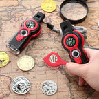 Arrowbash 12 Pack Emergency Survival Whistle 7-in-1 Compass Hiking Survival Safety Whistle with Lanyard Outdoor Multifunctional Tool Ideal for Hiking Camping Rescue Signaling