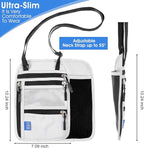 Neck Pouch, Waterproof RFID-Blocking Neck Wallet for Traveling Men, Passport Pouch for Travel, Passport Holder With Strap Ideal for Travelers Men and Women