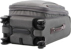 Travelpro Platinum Elite Softside Expandable Luggage, 8 Wheel Spinner Suitcase, TSA Lock, Men and Women (Vintage Grey, 2-Piece Set (21/25))