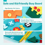 hahaland Busy Board for Toddlers Girls Montessori Toys for 3+ Year Old Farm Animals Preschool Learning Activities Toddler Travel Toys for 3+