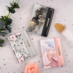 Passport Holder Cover,Traveling Passport Case Glitter Cute Passport Wallet for Women Watercolor Pink