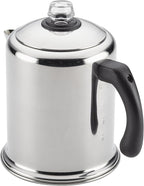 Farberware Classic Stainless Steel Yosemite 12-Cup Coffee Percolator, Percolator Coffee Pot