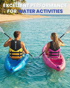 Owntop Swim Vest Adult Water Sport Vest Neoprene Floaties for Swimming, Boating, Kayaking, Fishing | Adjustable Zipper Dual Buckle Foldable Buoyancy Jacket