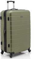 Wrangler Smart Spinner Hardside Luggage, 3 Piece Set, Olive Green