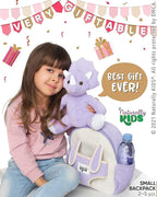Naturally KIDS Purple Dinosaur Toys for Girls, Triceratops Toy, Dinosaur Gifts for 2 3 Year Old Girls, Toddler Backpack
