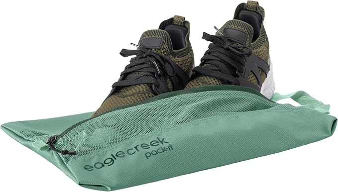 Eagle Creek Pack-It Reveal Shoe Sack - Breathable Shoe Storage Sack for Optimizing Luggage Space - Quick-Drying Material - Lightweight - Translucent Fabric - Washable - Ventilate