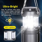 TAIHOM Camping Lantern, 4 Pack Battery Powered Flashlight for Power Outages, Portable Collapsible Hanging Light Essential for Home, Outdoor, Emergency Lamp Survival Kit Gear for Hurricane