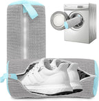 2PCS Shoe Washing Machine Bgs,Laundry Shoe Bags for Washer and Dryer, Reusable and Durable Zipper Sneaker Shoe Washing Bag, Tennis Shoe Cleaning Bag for All Shoe Types (Grey)