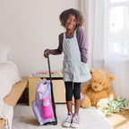 Wildkin Kids Rolling Luggage – Carry-On Size for School & Overnight Travel