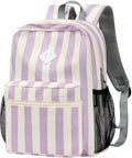 STEAMEDBUN Corduroy Kids Backpack for Girls Boys 3-8, Girls Backpack for Elementary Kindergarten - Stripe