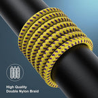 Essri 2Pack for iPhone Charger Cord 6FT, Lighting Cable 6 Feet to USB Charging Cable, Nylon Braided Charging Cord 6 Foot Compatible with iPhone 14 13 12 11 X XS XR 15 Pad -Gold