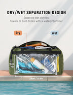 SKYSPER 30L Gym Duffel - Sports Bag Small with Wet Pocket for Sport, Travel, Fitness & Workout Men Women(Armygreen)