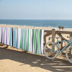 Bornbay Large Beach Towel Oversized - 40"X70" Big Cute Beach Towels, Extra Large Thick Green Pool Towel, XL Beach Towel Oversize, Giant Striped Cotton Towel for Adults