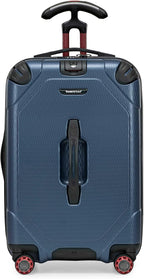 Traveler's Choice Maxporter II Polycarbonate Hardside Trunk with Spinner Wheels, Navy, 22-Inch Carry-on Luggage