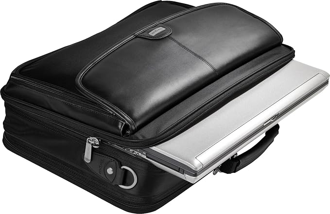 Targus Trademark Notepac Plus Carrying Messenger Bag with Shoulder Straps fit up to 16-Inch Laptop/Notebook, Black (CTM400)