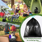 Portable Toilet Bags with Poo Gel Set, 8 Gallon Camping Toilet Bags with Absorbent Gels, Waste Bags, Leak-Proof Trash Bag for Camping Potty, Traveling