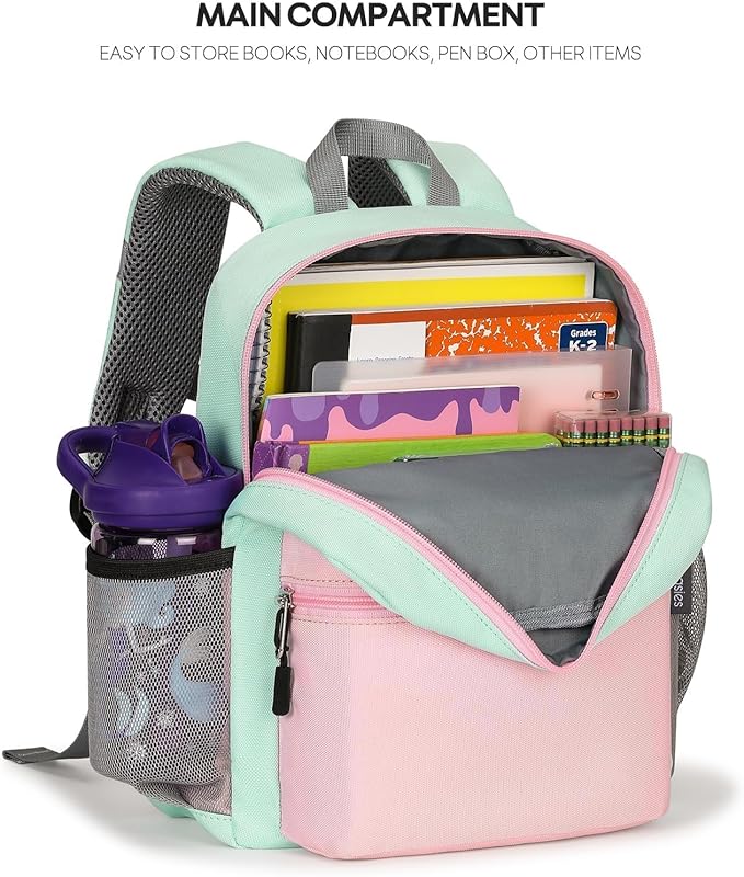 mibasies Toddler Backpack for Girls 2-4: Preschool Backpacks for Girls - Cute Kids Backpack