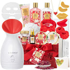 Gifts for Women - 27 Pcs Bath and Body Gifts Basket Set, Rose Spa Gifts Set Skin Care Set for Women, Gift Baskets Set for Mom | Gifts for Birthday, Christmas Gift, Mothers Day, Valentines Day Gift