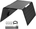 36W Portable Solar Panel with USB-A QC3.0 18W Charging for Phone,Ipad,Power Bank,Camping,IPX4 Waterproof Foldable Solar Panel, Solar Charger DC Output for 12v Battery, Small Power Station