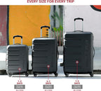 SwissGear 7366 Signature Hardside Expandable Luggage with Spinner Wheels, TSA Lock, Navy, Checked-Large 27-Inch