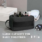 Vorspack Toiletry Bag for Men - Water Resistant Travel Bag for Toiletries, Bathroom Essentials, Travel Accessories, Gifts - Grey