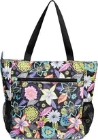 Original Floral Water Resistant Large Tote Bag Shoulder Bag for Gym Beach Travel Daily Bags Upgraded