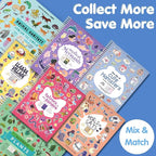CUPKIN Outer Space Sticker Book for Kids 2-4, 500+ Kids Stickers 12 Coloring Pages, 12 Side by Side Scenes, Fun Toddler Travel Activity Coloring and Sticker Books for Ages 4-8 + 8-10