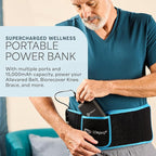 LifePro Portable Powerbank for AllevaRed, AllevaRed Pro, and BioRecover - 15,000mAh Battery Pack with USB 3.0 and 12V DC Output for Wellness Devices