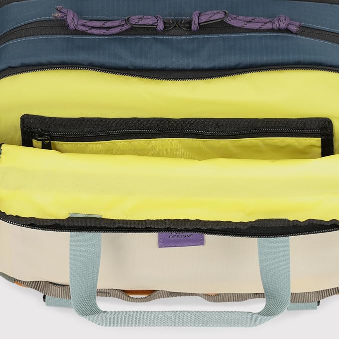Topo Designs Mountain Cross Bag, Functional + Flexible Briefcase, Removable Shoulder Strap, Fair Trade (Mustard/Forest)