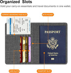 FINTIE Passport Holder, Slim Travel Wallet RFID Blocking Card Case Cover Passport Cover Protector Essentials with Credit Card Slots for Women/Men | Slim, RFID Blocking, Card Case Cover, Essentials, Credit Card Slots