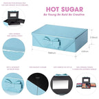 Hot Sugar Makeup Kit for Teenagers, Beginner Makeup Gift Set for Women Full Makeup Kit (Blue)