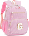 Mini Toddler Backpack for Girls 2-4, Cute Personalized Preschool Kindergarten Backpack for Kids Birthday Gifts (Pink G)
