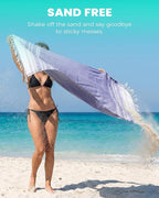 Antfuny 2 Packs Turkish Beach Towels Vacation Essentials Quick Dry Sand Free Oversized Bath Pool Swim Towel Extra Large XL Big Blanket Adult Travel Cruise Accessories Must Haves Clearance Stuff