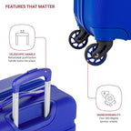 SwissGear 7366 Signature Hardside Expandable Luggage with Spinner Wheels, TSA Lock, Cobalt, Checked-Medium 23-Inch